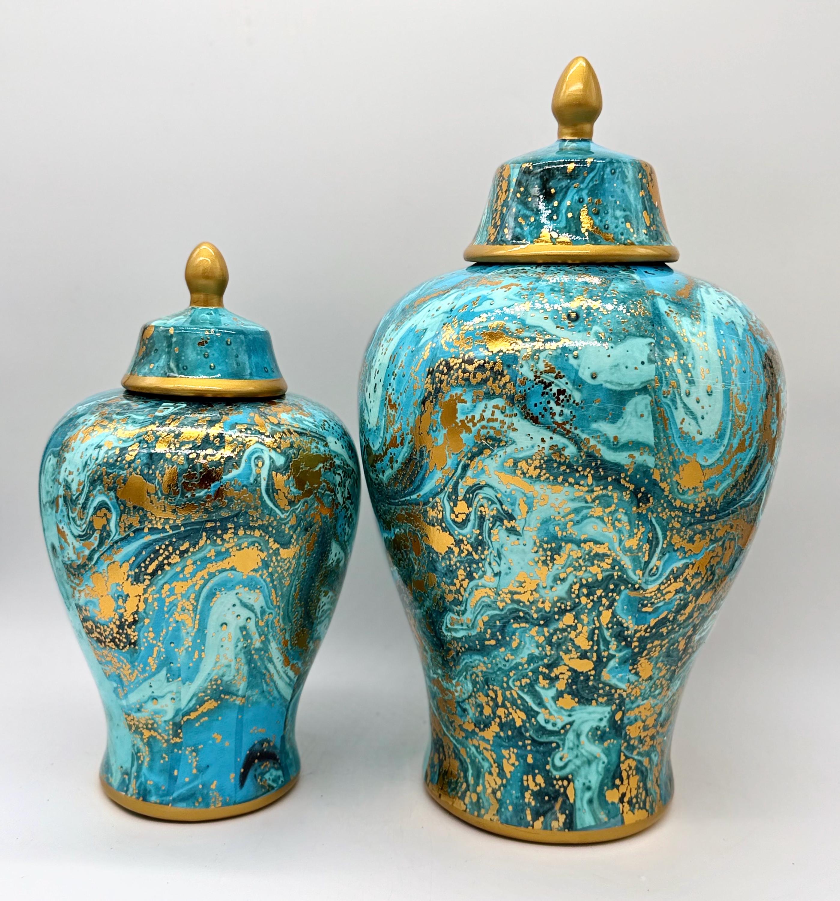 Hermosa Tinaja Para Olokun, Inle, O Yemaya - Ginger Jar for Olokun