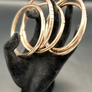 Conjunto de pulseiras de Oxum em bronze puro calibre 4 / Conjunto de pulseiras de Oxum em bronze puro calibre 4