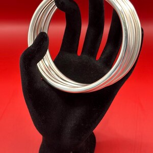 Manilla de Obatala Plata Fina Calibre .999 6 gauge – Gruesa/Obatala-armband in .999 fijnzilver 6 gauge – dik