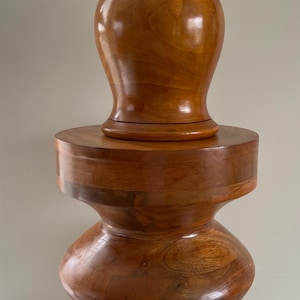 Hand Carved Wooden Basin Lebrillo De Aggayu and Pilon Para Aggayu