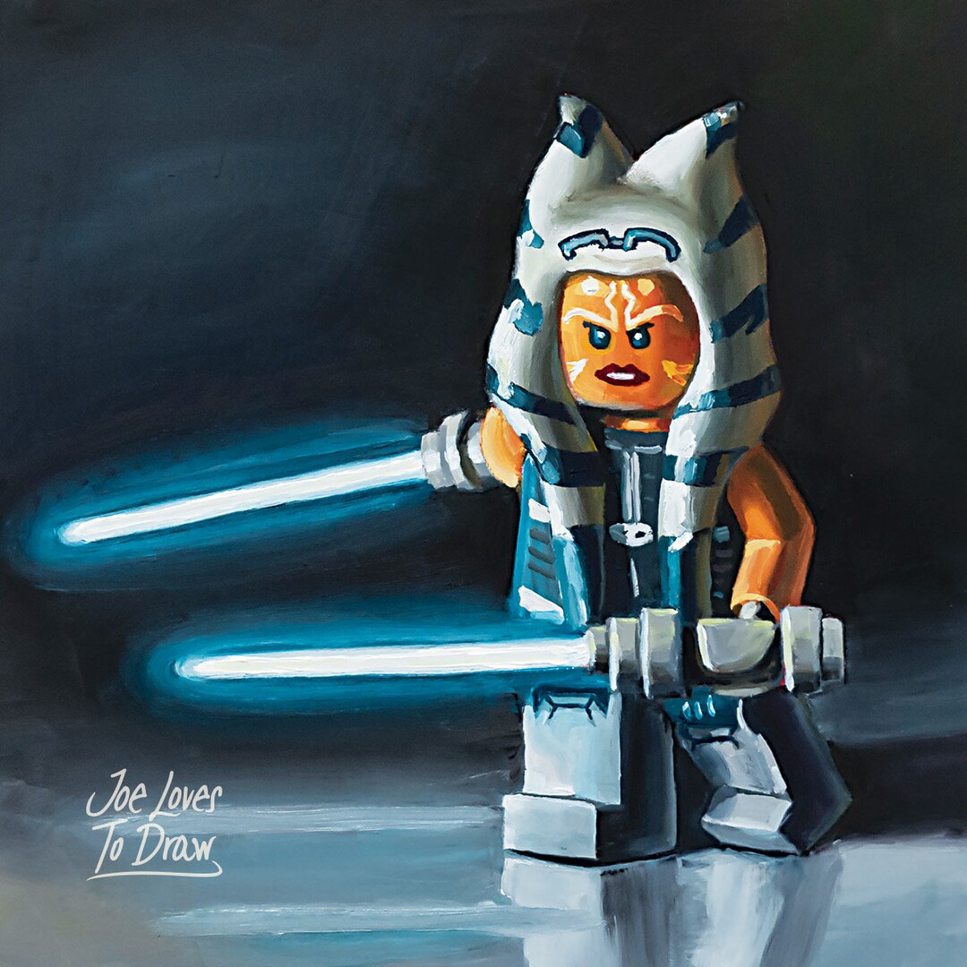 Art Print Lego Star Wars Ahsoka Tano Etsy
