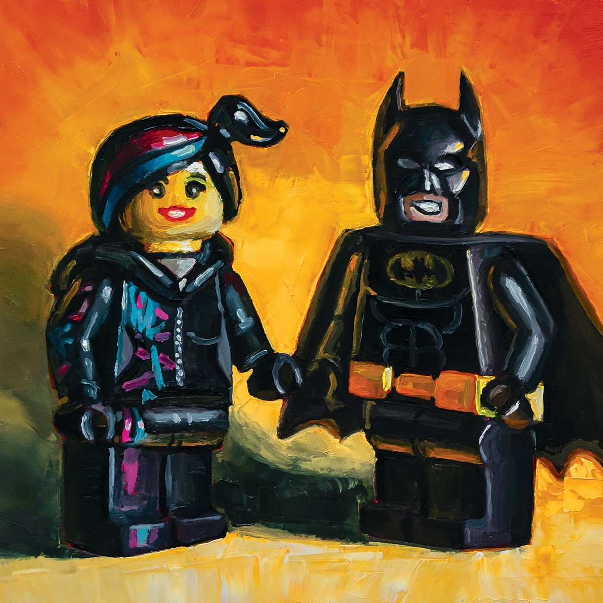 Art Print Lego Batman and Wyldstyle Etsy