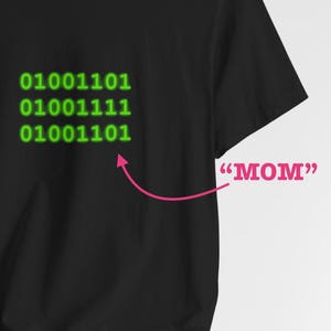 Binary Code "MOM" T-Shirt