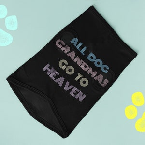 All Dog Grandmas Go to Heaven Pastel Pet Tank Top, Dog Clothes, Dog Lover Gift
