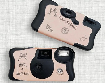 使い捨てカメララップテンプレート | 使い捨てカメラカバー用の印刷可能なステッカーテンプレート