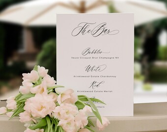 Bar Sign Template | DIY Printable | Fleur Design