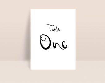 Table Number Template | DIY Printable | BRITT Design