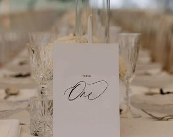 Wedding Table Numbers Template | DIY Printable | Fleur Design