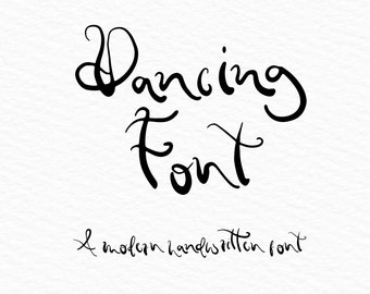 Handwritten Font | Curly Font | Modern Calligraphy | Dancing Font