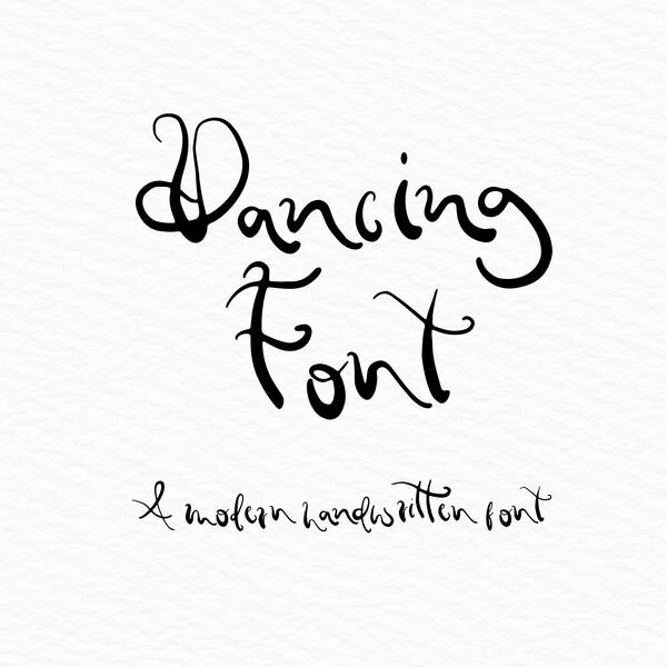 Handwritten Font | Curly Font | Modern Calligraphy | Dancing Font