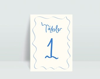 Table Number Template | Wedding Printable | RICH Design