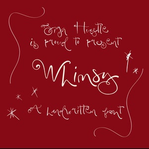 Whimsy handgeschreven lettertype | Grappig lettertype | Moderne kalligrafie | Whimsy-lettertype