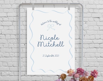 Wedding Welcome Sign | Instant Download | Template | Printable Sign | RICH Design