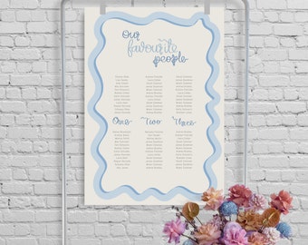 Wedding Seating Chart Template | Seating Sign Printable | RICH Design