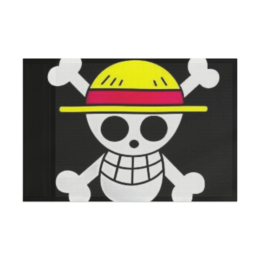 Straw Hat Jolly Roger Flag Etsy