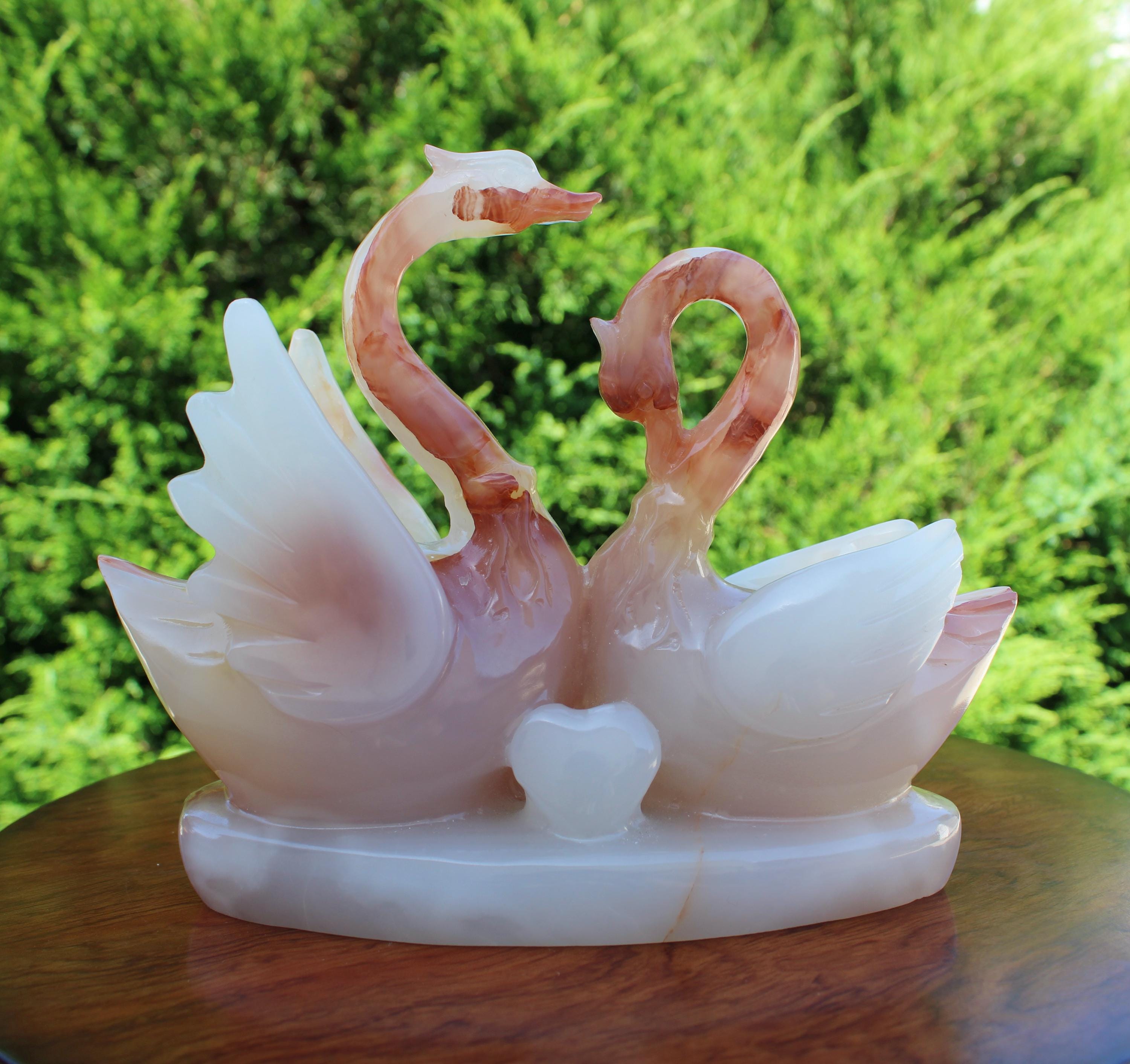 Fire Quartz Swans