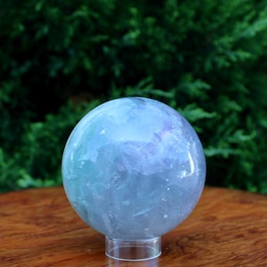 Blue and Purple Fluorite Sphere