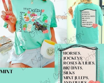 Kentucky Shirt| Derby Shirts| Kentucky Horse racing Shirts for Women| Kentucky Shirt| Horse Racing| the Derby| Mint Julep|Horse Race