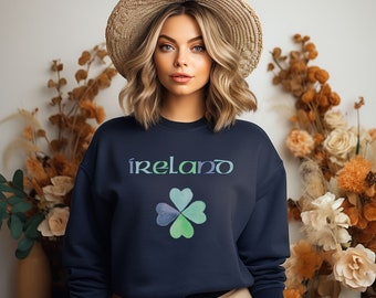 St Patricks Day Sweatshirt, Ireland Sweatshirt, Irish Crewneck, Trip to Ireland Gifts, Ireland Souvenir, Ireland Shirt, Womens Irish shirt