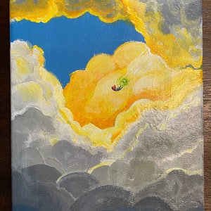 A Falling Bird- No, Plane: Clark, Kent, Super, Man, Krypto, Nite, Sky, Clouds, Sun, dc, Comics, Hero
