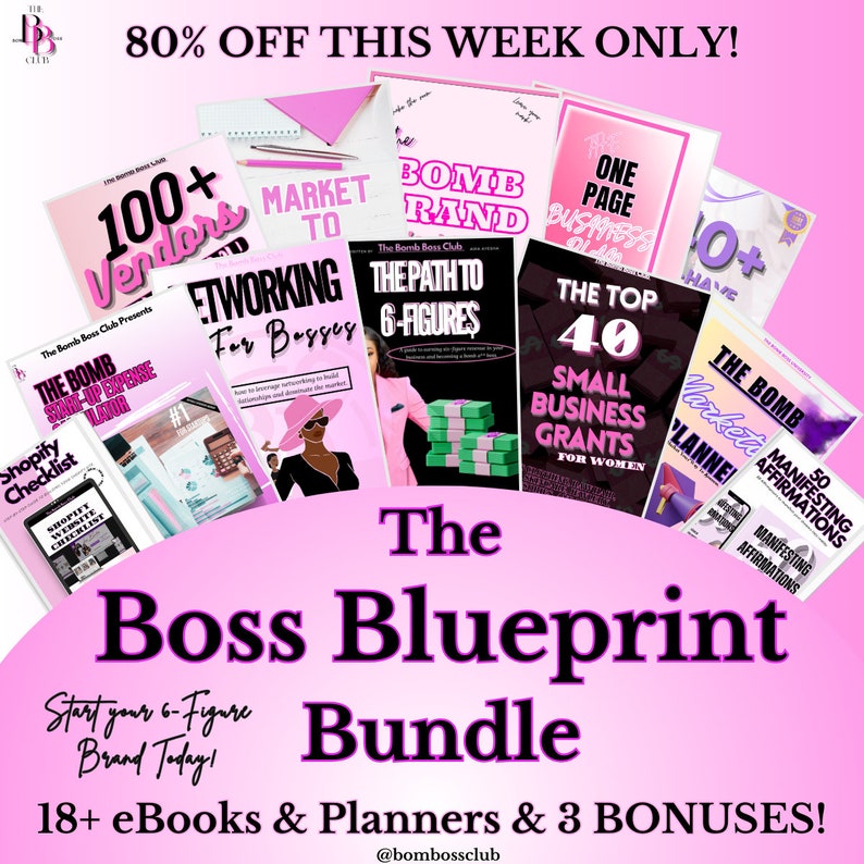 The Boss Blueprint Bundle - Etsy