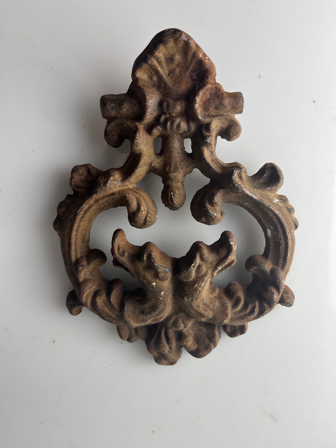 Vintage Cast Iron Victorian Door Knocker - Etsy