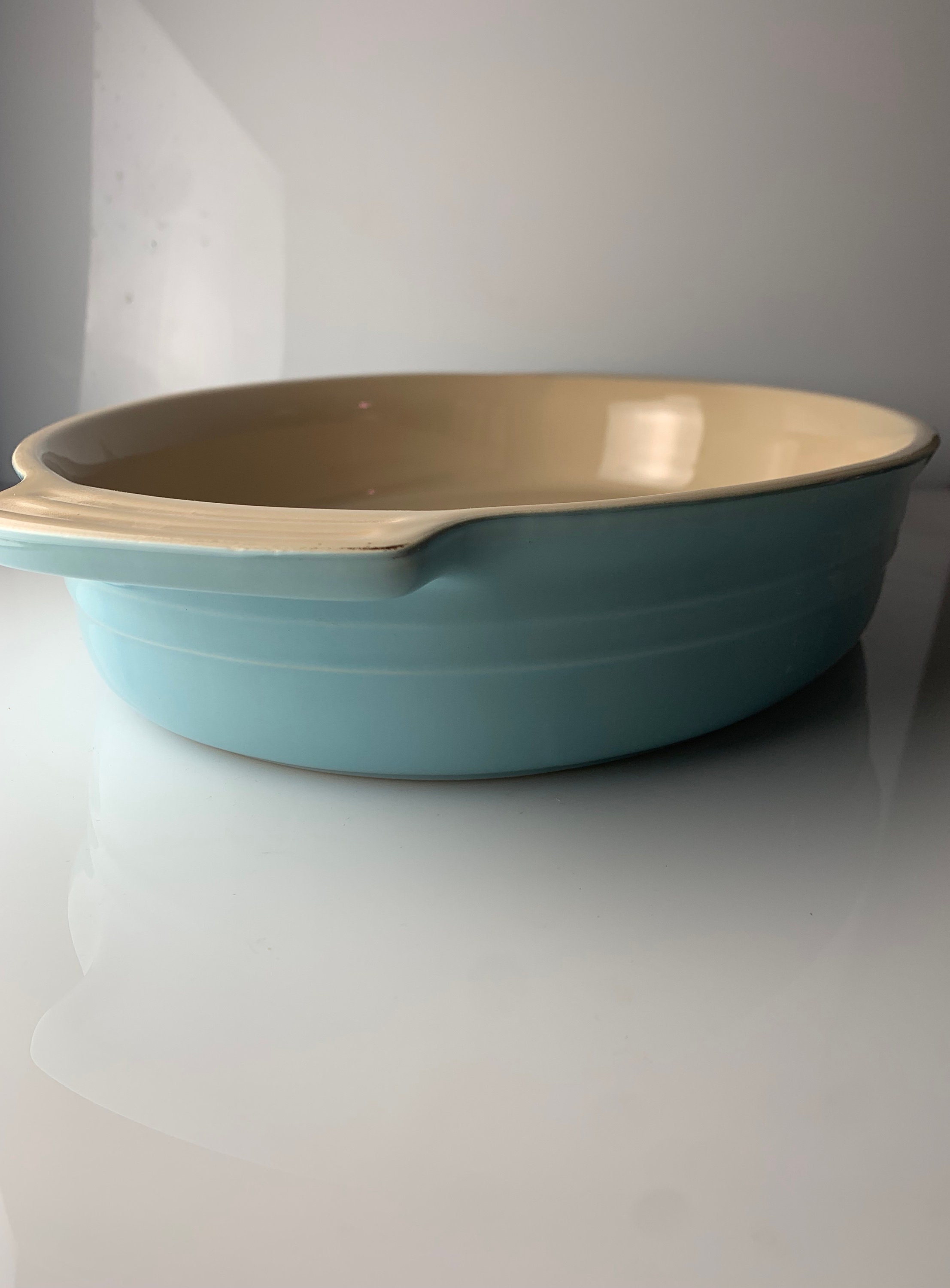 Le Creuset Sky Blue Oval Stoneware Baking Dish Etsy