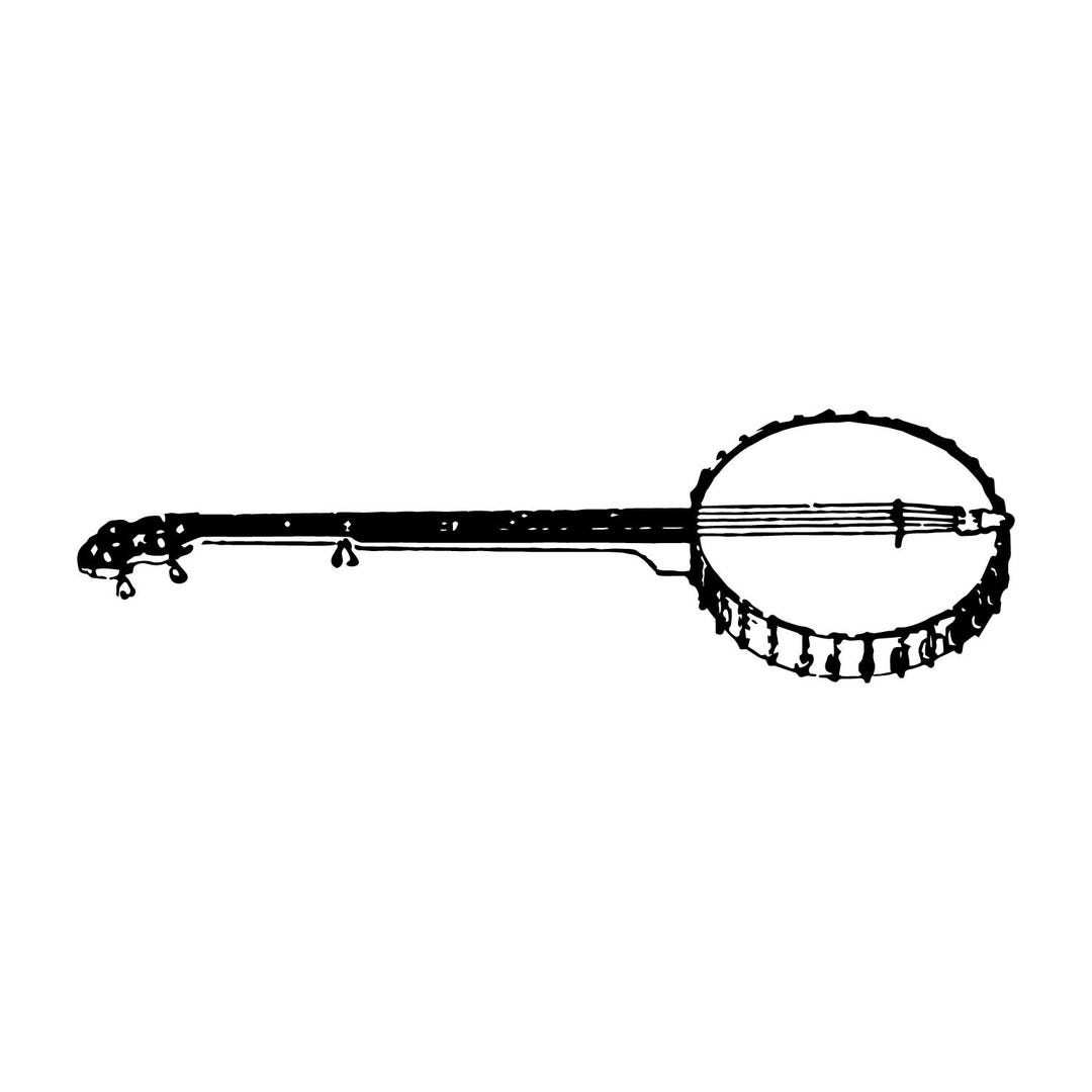 Banjo Illustration Vector Graphic: (digital Download), Jpg Eps Svg Png ...
