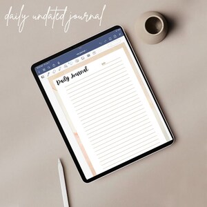 Digital Daily Journal for Goodnotes, Notability, OneNote, etc.