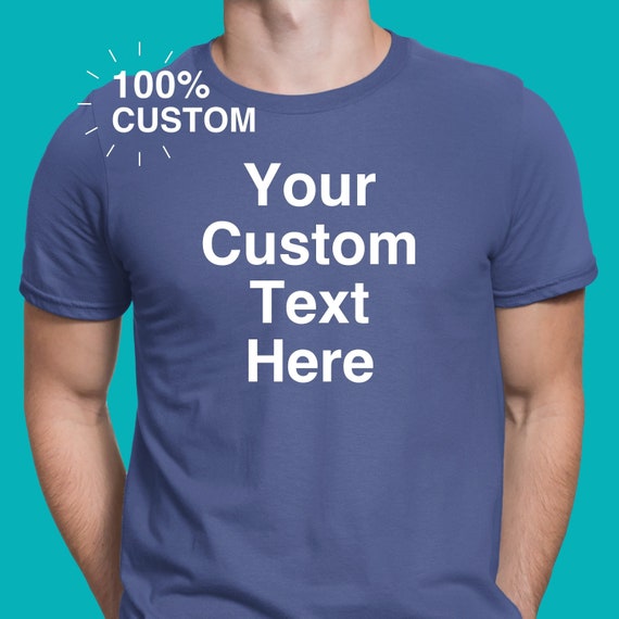 Solrig Mobilisere rødme Personalized T-shirt Custom T-shirts for Men Custom Shirt - Etsy