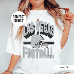 Las Vegas Football Vintage Style Comfort Colors Las Vegas Raiders Shirt For Women Retro Raiders Shirt Gift For Her Oversized Raiders Boho
