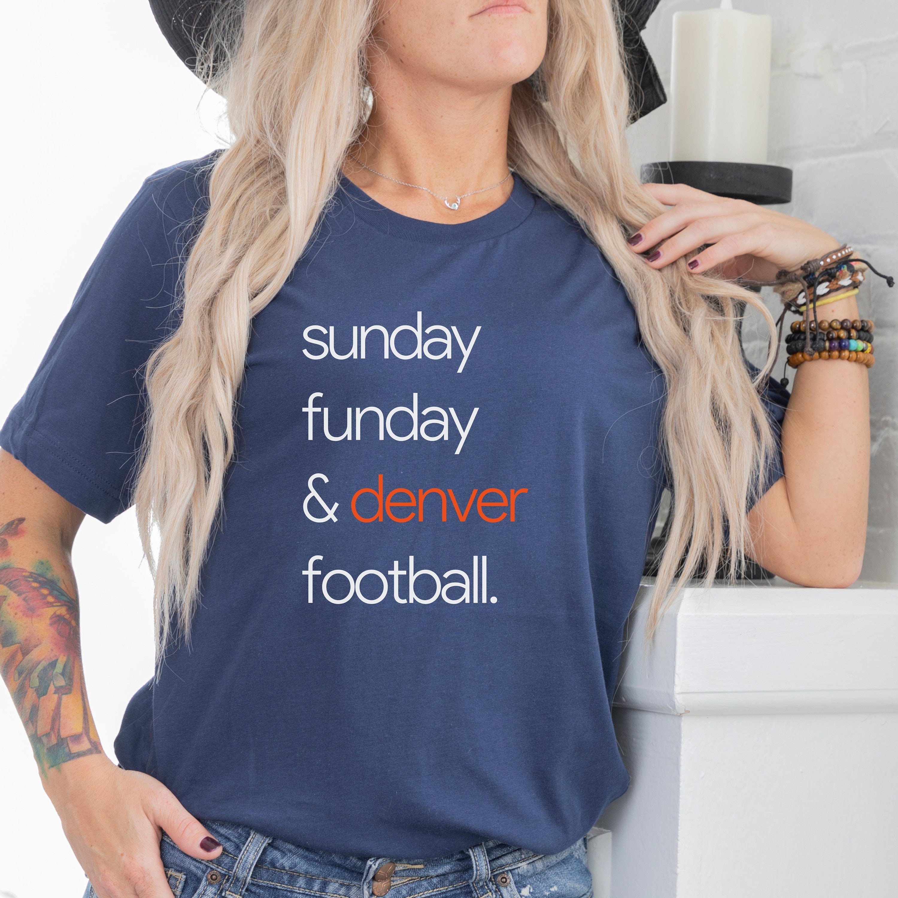 Cute womens top broncos shirts