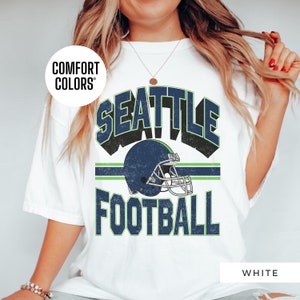 Seattle Football Vintage Style Comfort Colors Seattle Seahawks Shirt For Women Retro Seahawks Shirt Gift For Her Oversized Seahawks Boho