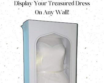 Customizable Wall Mount Dress Holder - Perfect for David's Bridal Dress Boxes