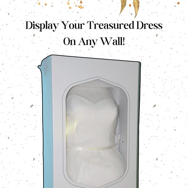 Customizable Wall Mount Dress Holder - Perfect for David's Bridal Dress Boxes