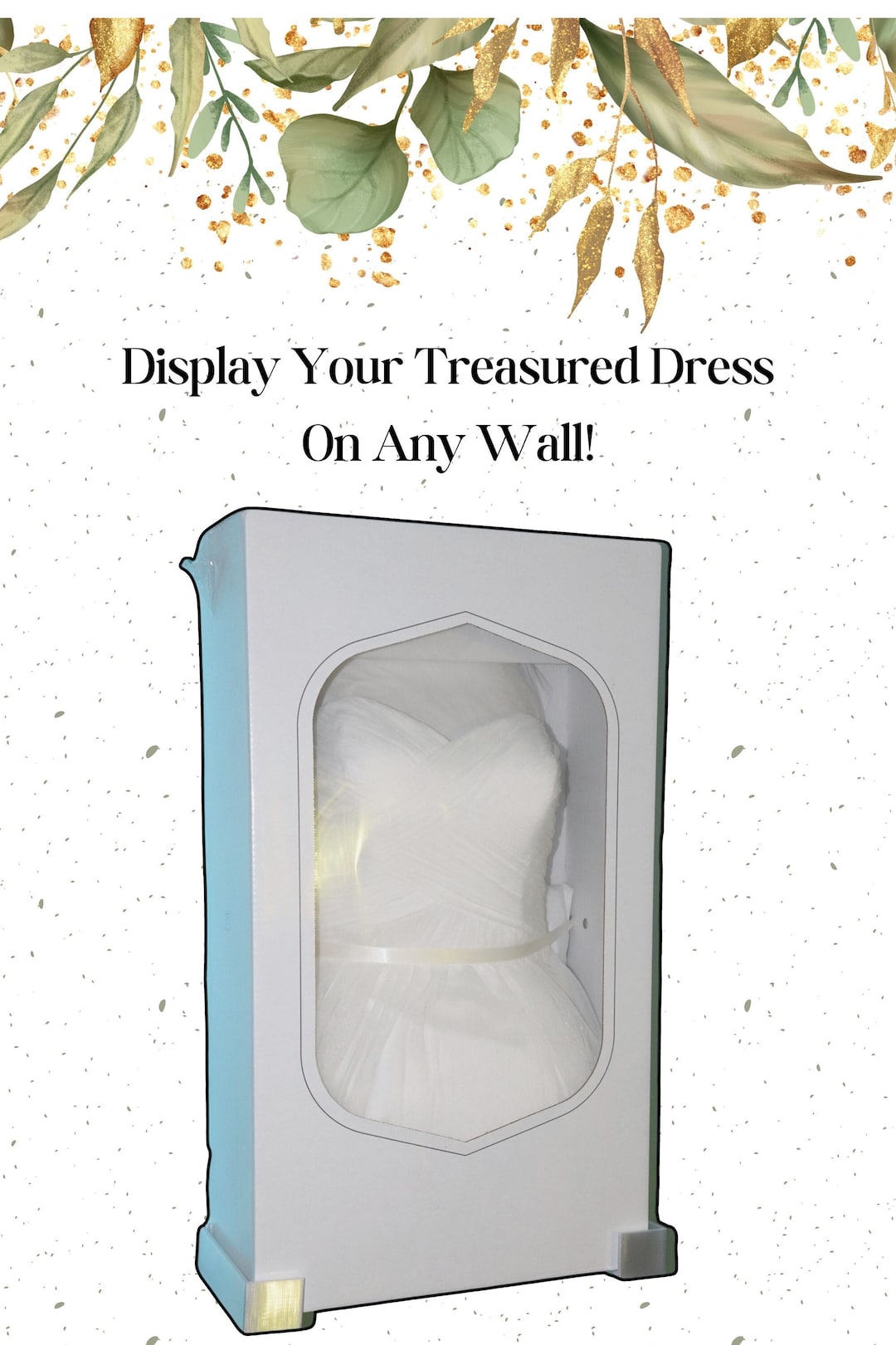 Customizable Wall Mount Dress Holder Perfect for David's Bridal Dress