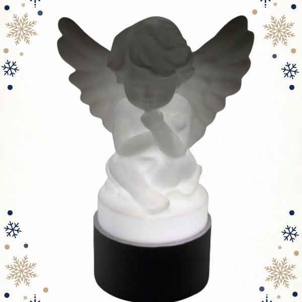 Serene Angel Light Sculpture | Home Decor | 11"x4"