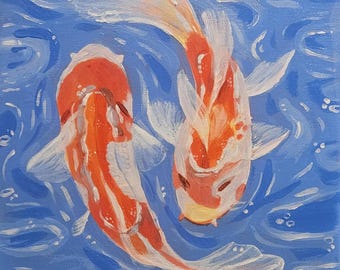 Koi w stawie