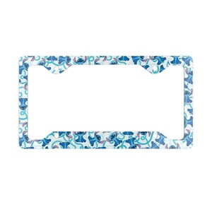 Disney Lilo and Stitch Metal License Plate Frame, Custom Car Tag Holder for Fans, Personalized Vehicle Accessories, Gift for Disney Lovers,