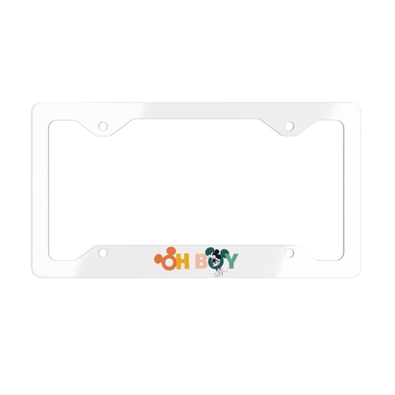 Discover Disney Mickey Mouse OhBoy License Plate Frame for Cars