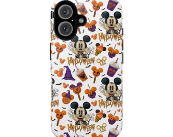 Disney Halloween Mickey Mouse Phone Case, Hardshell Phone Cover, iPhone Samsung Protective Case, Gift for Disney Fans
