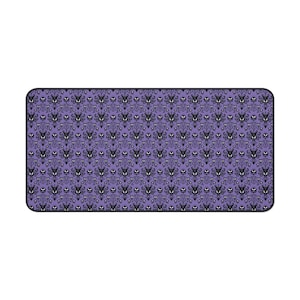 Neoprene Desk Mat, Disney Haunted Mansion Wallpaper, Computer Accessories, Office Decor, Mouse Pad, Desk Organizer, Work from Home