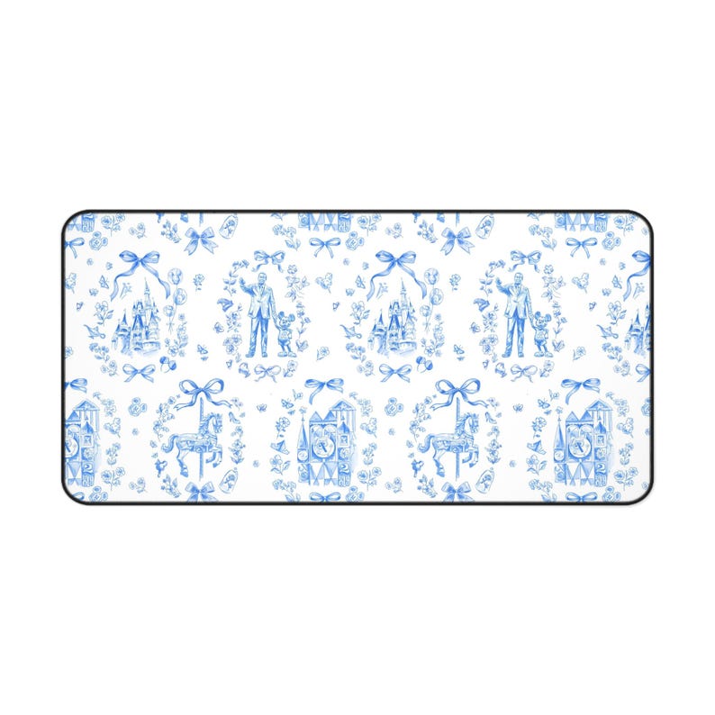 Disney Mickey Minnie Desk Mat, Neoprene Mouse Pad for Computer, Cute Gaming Accessories image 2