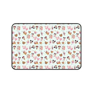 Mickey-Shaped Snack Neoprene Desk Mat | Cute Mouse Pad image 3
