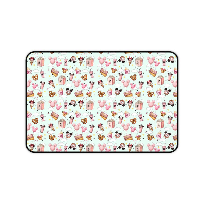 Mickey-Shaped Snack Neoprene Desk Mat | Cute Mouse Pad image 3