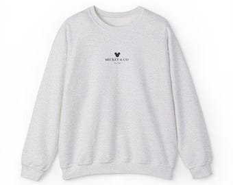 Disney Mickey & Co Embroidered Crewneck Sweatshirt | Disney Character Embroidery