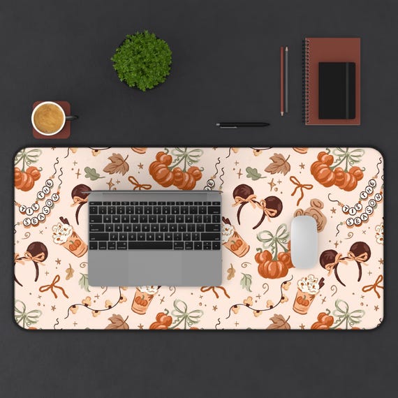 Disney Mickey Fall Neoprene Desk Mat, Mouse Pad, Computer Mat, Kitchen Decor