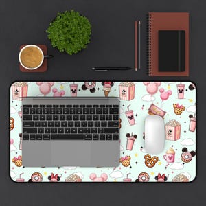 Mickey-Shaped Snack Neoprene Desk Mat | Cute Mouse Pad image 6