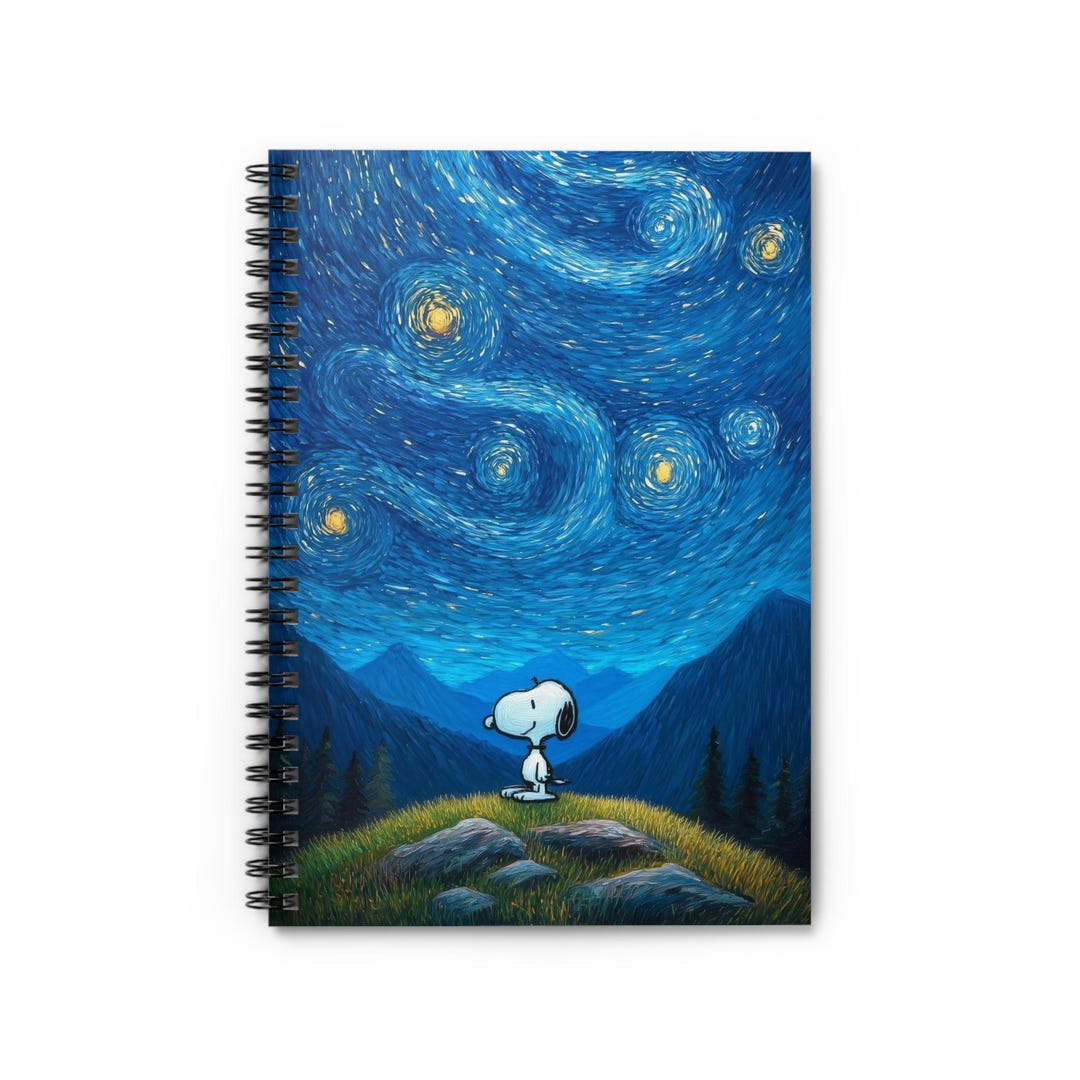 Peanuts Dog Notebook Spiral Notebook, Ruled Lined Journal - Etsy