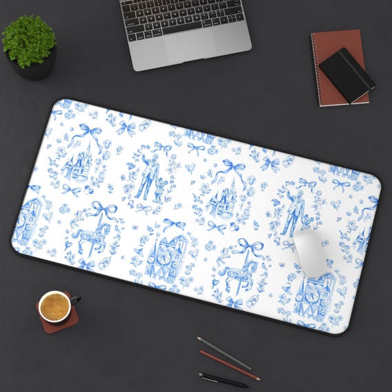Disney Mickey Minnie Desk Mat, Neoprene Mouse Pad for Computer, Cute Gaming Accessories